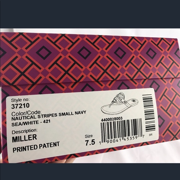 NWT Tory Burch Miller Sandal Patent Leather 7.5/8 - Picture 8 of 8